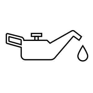 Icon of an oil can with a droplet