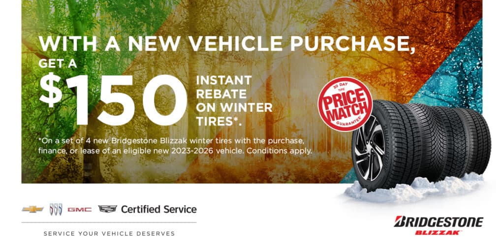 GET A $150 INSTANT REBATE ON WINTER TIRES*