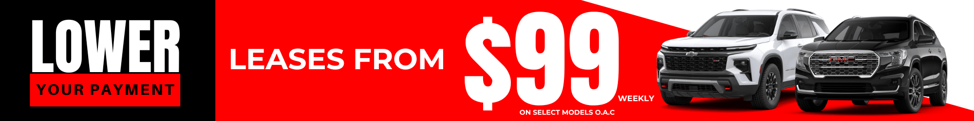 No payments for 90 days on all new vehicle financing, featuring a black pickup truck.